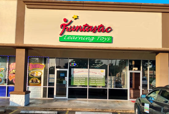 Front of Funtastic Learning Toys Northwest Houston Store